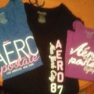 3 Brand new Aeropostale t-shirts
